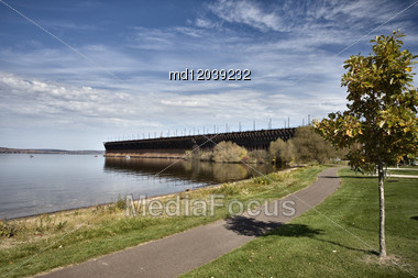 Ashland Wisconson Lake Front Scenic Lake Superior Bay Stock Photo