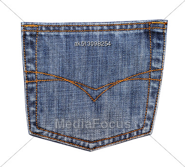 Jeans Pocket Stock Photo