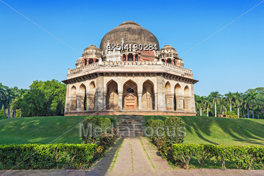 Lodi Gardens - Architectural Works Of The 15th Century Sayyid And Lodhis, An Afghan Dynasty, New Delhi Stock Photo