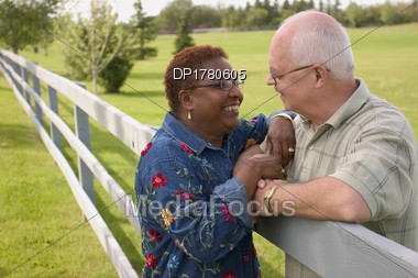 Portrait Of Couple Stock Photo