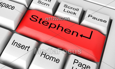 Word Stephen Stock Photo