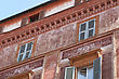 Antique Ancient Architectural Decoration Items Details Of Buildings Europe, Italy, Ancona - stock image