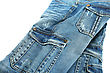 Blue Jeans Isolated On White Background. - stock photography