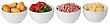 Stock Photo : Prepared Food Pictures: Bowls With Ingredients For Raclette