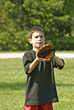 Playful Stock Photography: Boy Playing Catch