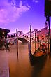 Bridge At Sunset On Grand Canal Venice Italy - stock image