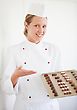Stock Photo : People Young Stock Photo: Confectioner With Chocolates