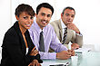 Stock Photo : Conference Table Pictures: Interview Panel