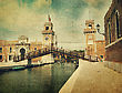 Old Bastille In Venice. Old Style Picture - stock photo