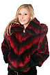 Stock Photo : Smiling Stock Image: Portrait Of Joyful Blond Woman In Fur Jacket.