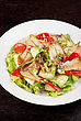 Oriental Stock Photo: Salad Of Smoked Eel, Lettuce,Chinese Cabbage And Vegetables