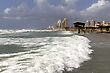 Stock Photo : Sunlight Stock Photo: Storm On The Beach In Haifa Israel