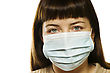 Woman With Protective Medicine Mask